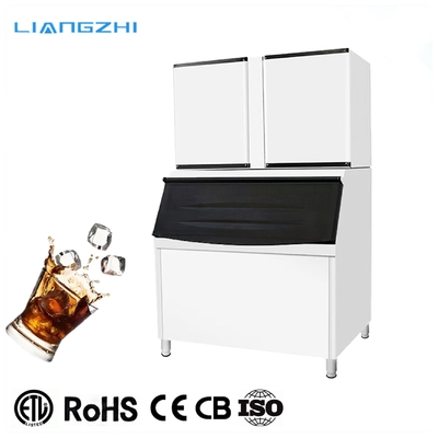 380V Commerciale 900kg Ice Cube Making Machine 1236*600*670mm, 1230*960*1230mm