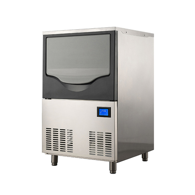Risparmio di spazio Macchina di ghiaccio a mezzaluna automatica 50 kg Capacità di stoccaggio di ghiaccio R22 refrigerante