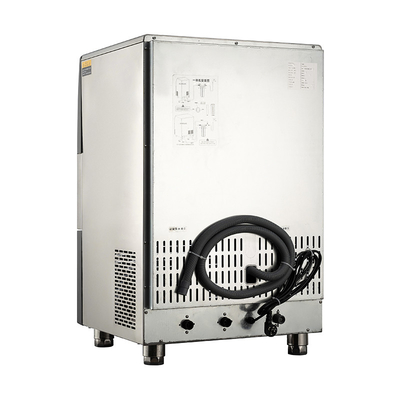 Risparmio di spazio Macchina di ghiaccio a mezzaluna automatica 50 kg Capacità di stoccaggio di ghiaccio R22 refrigerante