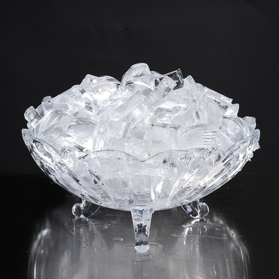 280 kg al giorno LZ-600 Crystal Clear Ice Maker Panel Ready Commercial Moon Shape Ice Machine
