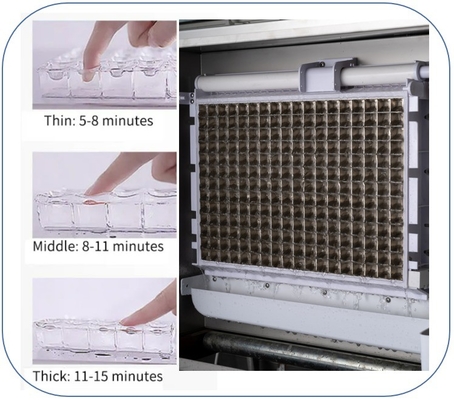 500 kg/24h Ice Cube Making Machine con certificazione CB CE RoHS e dimensione 1236*600*670mm