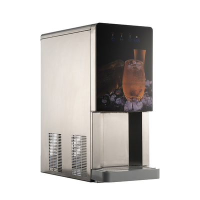 Dimensioni personalizzate Macchina per ghiaccio ad acqua da banco con progettazione e capacità di stoccaggio di ghiaccio da 4 kg
