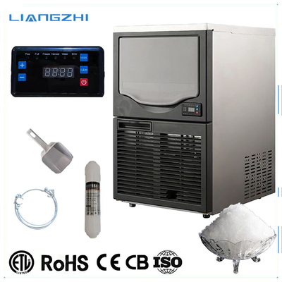 Progettazione LZ-220 Granular Ice Machine con 100 kg di rendimento giornaliero e 30 kg di capacità di stoccaggio del ghiaccio