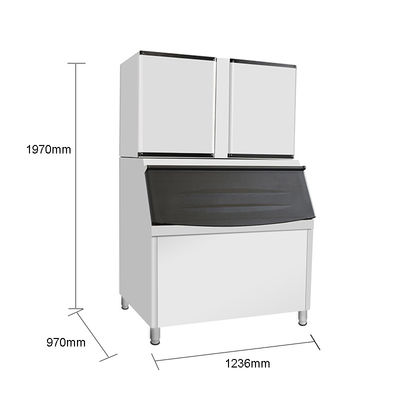1500 kg al giorno LZ-3300 Acciaio inossidabile Electric Ice Cube Maker per convenience store