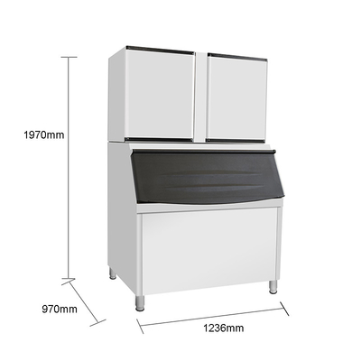 LZ-3300 Commercial Ice Cube Makers che producono 1500 kg di Tamuton con refrigerante R404A 272 kg