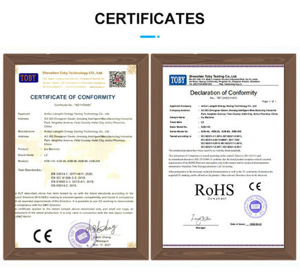 Alberghi 180kg giornaliero LZ-400 Commerciale CE omologato Macchina per il ghiaccio a cubo Brema