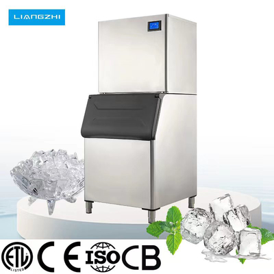 Macchina per cubetti di ghiaccio da 180 kg al giorno con capacità di stoccaggio di ghiaccio da 120 kg 220V