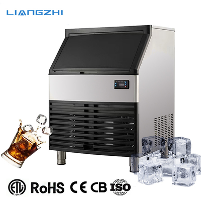 Macchina automatica per cubetti di ghiaccio LZ-260 di 93 kg di capacità con 60 kg di ghiaccio