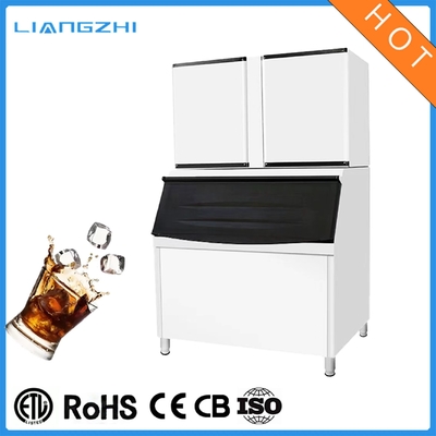 380V Commerciale 900kg Ice Cube Making Machine 1236*600*670mm, 1230*960*1230mm